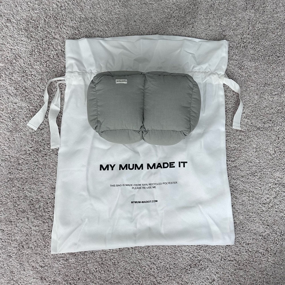 Gray Puffer Bag by My Mum Made It